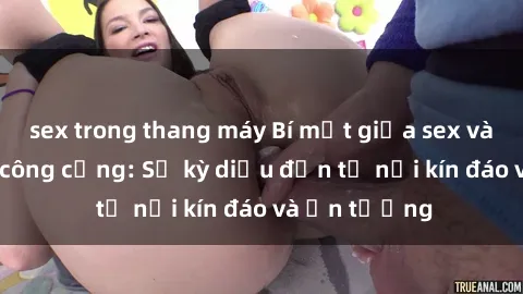 sex trong thang máy Bí mật giữa sex và nhà vệ sinh công cộng: Sự kỳ diệu đến từ nơi kín đáo và ấn tượng
